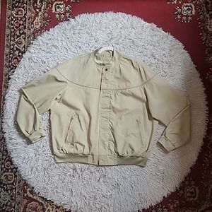 Haband Zip Front Tan Bomber Jacket - XL Extra Large